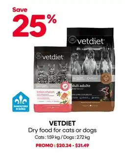 Mondou VETDIET Dry food for cats or dogs offer
