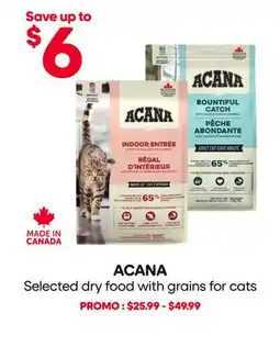 Mondou ACANA Selected dry food with grains for cats offer