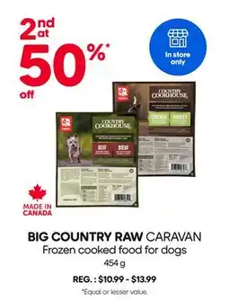 Mondou BIG COUNTRY RAW CARAVAN Frozen cooked food for dogs offer