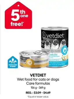 Mondou VETDIET Wet food for cats or dogs Care formulas offer