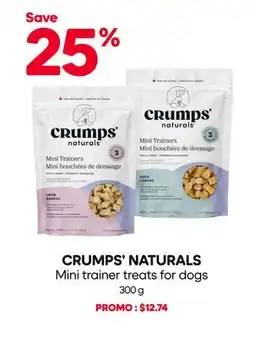 Mondou CRUMPS' NATURALS Mini trainer treats for dogs offer