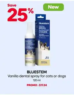 Mondou BLUESTEM Vanilla dental spray for cats or dogs offer