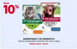 Mondou ADVANTAGE II / K9 ADVANTIX II Topical antiparasitic protection for cats or dogs offer
