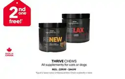 Mondou THRIVE CHEWS All supplements for cats or dogs offer