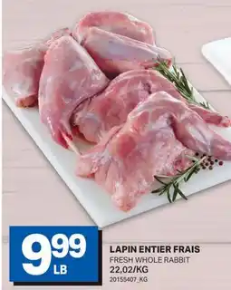 L'Intermarché LAPIN ENTIER FRAIS | FRESH WHOLE RABBIT offer
