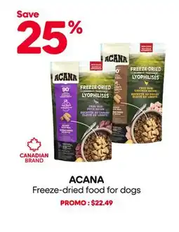 Mondou ACANA Freeze-dried food for dogs offer