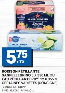 L'Intermarché BOISSON PÉTILLANTE 6 X 330 ML OU EAU PÉTILLANTE 12 X 355 ML offer
