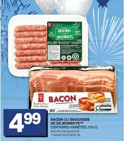 L'Intermarché BACON OU SAUCISSES DE DÉJEUNER | BACON OR SAUSAGE offer