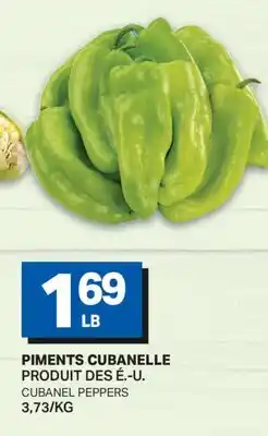L'Intermarché PIMENTS CUBANELLE | CUBANEL PEPPERS offer