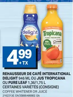 L'Intermarché REHAUSSEUR DE CAFÉ 946 ML OU JUS 1,36/1,75 L | COFFEE WHITENER OR JUICE offer