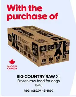 Mondou BIG COUNTRY RAW XL Frozen raw food for dogs offer