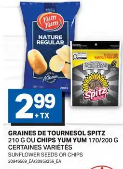 L'Intermarché GRAINES DE TOURNESOL 210 G OU CHIPS 170/200 G | SUNFLOWER SEEDS OR CHIPS offer