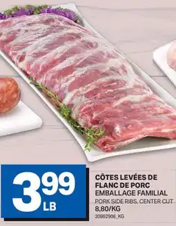 L'Intermarché CÔTES LEVÉES DE FLANC DE PORC | PORK SIDE RIBS, CENTER CUT offer