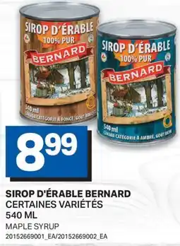 L'Intermarché SIROP D'ÉRABLE | MAPLE SYRUP offer