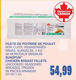 Wholesale Club FILETS DE POITRINE DE POULET offer