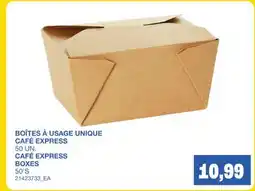 Wholesale Club BOÎTES À USAGE UNIQUE CAFÉ EXPRESS, 50 UN offer