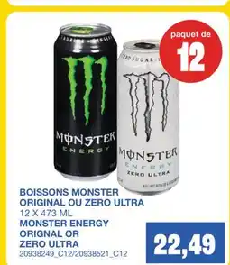 Wholesale Club BOISSONS ORIGINAL OU ZERO ULTRA offer