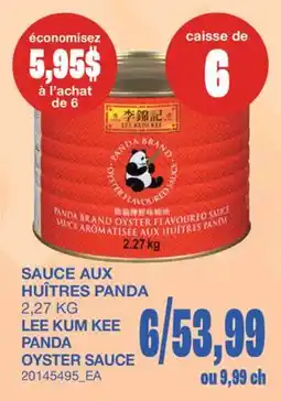 Wholesale Club SAUCE AUX HUÎTRES PANDA offer