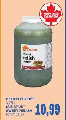 Wholesale Club RELISH SUCRÉE offer