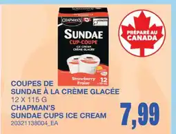 Wholesale Club COUPES DE SUNDAE À LA CRÈME GLACÉE offer