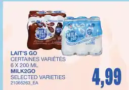 Wholesale Club LAIT'S GO offer