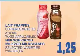 Wholesale Club LAIT FRAPPÉS offer