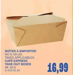 Wholesale Club BOÎTES À EMPORTER NO8, 50 UN offer