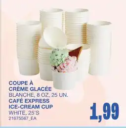 Wholesale Club COUPE À CRÈME GLACÉE, 8 OZ, 25 UN offer