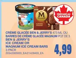 Wholesale Club CRÈME GLACÉE, 473 ML OU BARRES DE CRÈME GLACÉE, PQT DE 3 offer