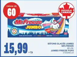 Wholesale Club BÂTONS GLACÉS JUMBO, 60 UN offer