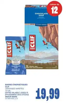 Wholesale Club BARRES ÉNERGÉTIQUES CLIF, 12 UN offer