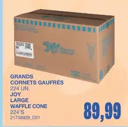 Wholesale Club GRANDS CORNETS GAUFRÉS, 224 UN offer