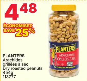Rossy PLANTERS Dry roasted peanuts offer