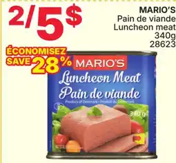 Rossy MARIO'S Luncheon meat offer