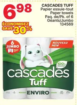 Rossy CASCADES TUFF Paper towels offer