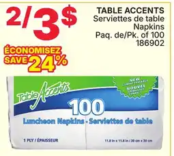Rossy TABLE ACCENTS Napkins offer