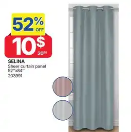 Rossy SELINA Sheer curtain panel offer