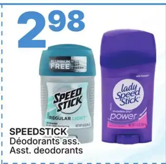Rossy SPEEDSTICK Asst. deodorants offer