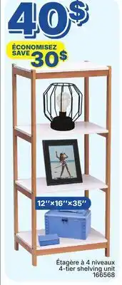 Rossy 4-tier shelving unit offer
