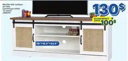 Rossy Farmhouse rattan TV stand offer