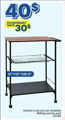Rossy Rolling service cart offer