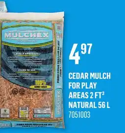 Canac CEDAR MULCH FOR PLAY AREAS 2 FT³ NATURAL offer