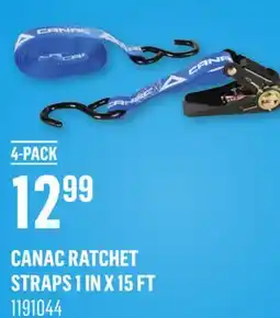 Canac CANAC RATCHET STRAPS 1 IN X 15 FT offer