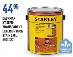 Canac STANLEY DECKMAX XT SEMI-TRANSPARENT EXTERIOR DECK STAIN offer