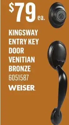Canac KINGSWAY ENTRY KEY DOOR VENITIAN BRONZE offer
