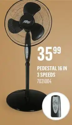 Canac Pedestal Fan 16 in 3 Speeds offer