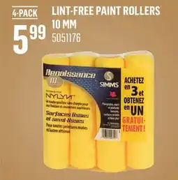 Canac LINT-FREE PAINT ROLLERS offer