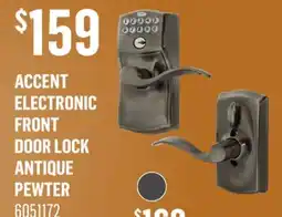 Canac ACCENT ELECTRONIC FRONT DOOR LOCK ANTIQUE PEWTER offer