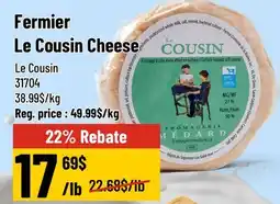 Mayrand Fermier Le Cousin Cheese offer