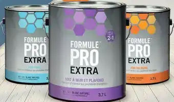 Canac Formule Pro Extra Eggshell Interior Latex Paint White & Colours offer
